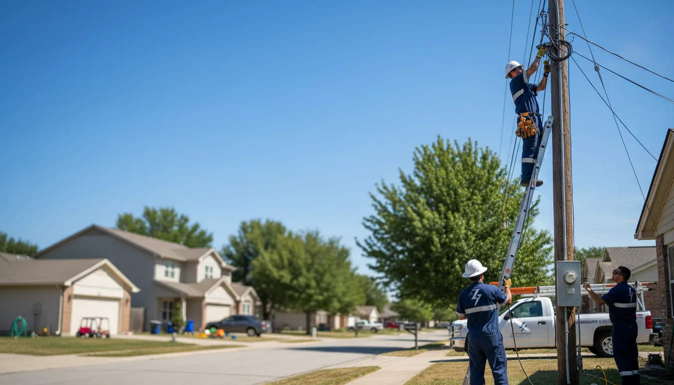 Residential electrician providing installation services in Kirkwood, NY